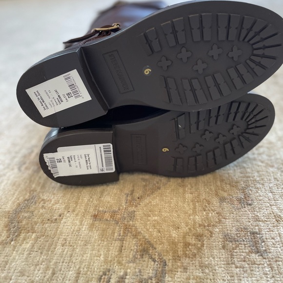 Steve Madden Sady Tall Boots Brown Leather - Picture 7 of 16